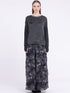 Sanctamuerte S386 relaxed long sleeve jersey top in Ash Grey