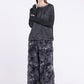 Sanctamuerte S386 relaxed long sleeve jersey top in Ash Grey