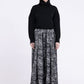 Sanctamuerte S414 floral wide leg trousers in Black