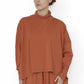 Sort Aarhus Sa2212 - Burnt Orange Soft Jersey Dropped Back Top