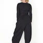 Sort Aarhus Sa1145 - Soft Pull On Slightly Tappered Jersey Pant