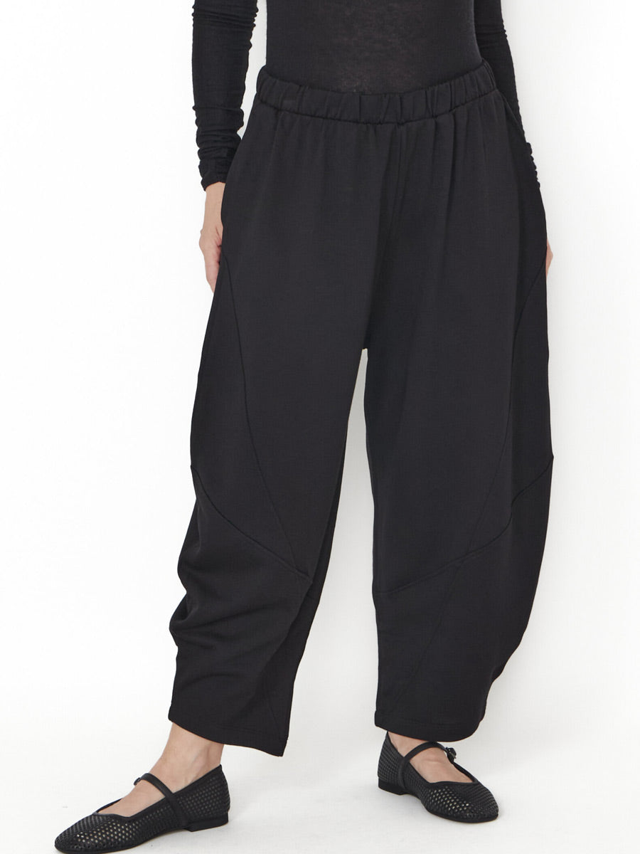 Sort Aarhus Sa1145 - Soft Pull On Slightly Tappered Jersey Pant