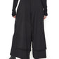Sort Aarhus Sa1149 - Double Layer Culotte Style Soft Jersey Pant