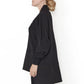Sort Aarhus Sa2204 - Oversize V-Neck Dropped Hem Oversized Top