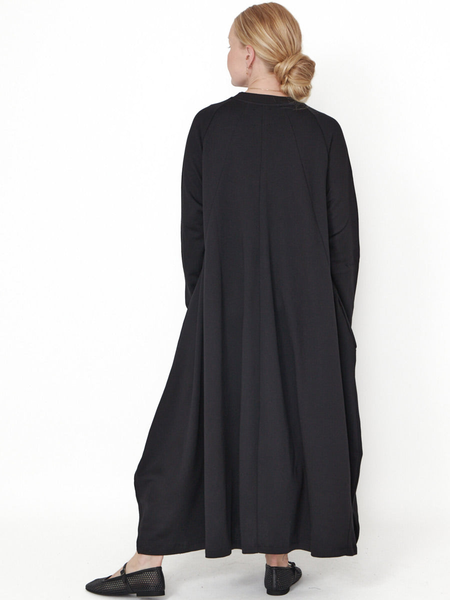 Sort Aarhus Sa3122 - Long Heavy Jersey Dress