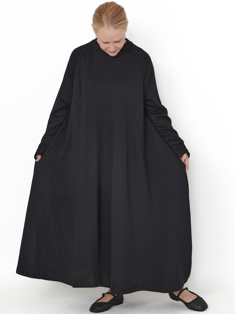 Sort Aarhus Sa3122 - Long Heavy Jersey Dress