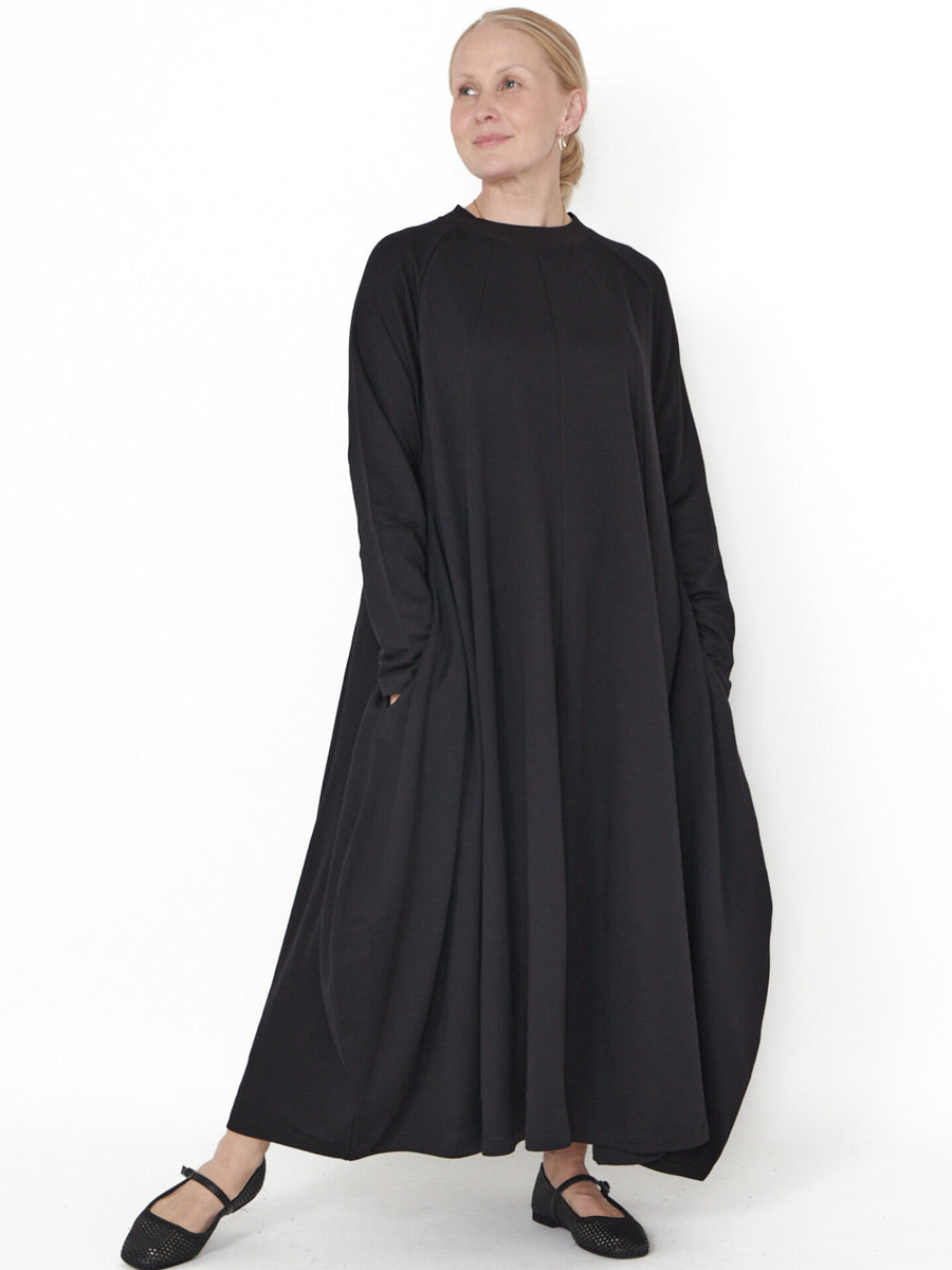 Sort Aarhus Sa3122 - Long Heavy Jersey Dress