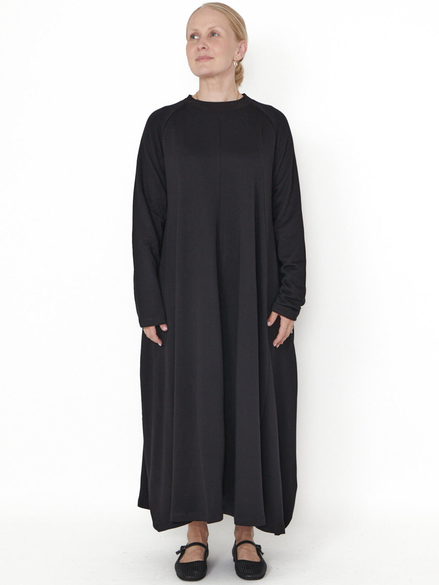 Sort Aarhus Sa3122 - Long Heavy Jersey Dress