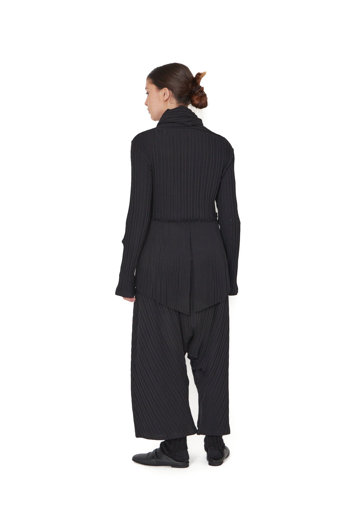Sort Aarhus - Black Pleated Jacket