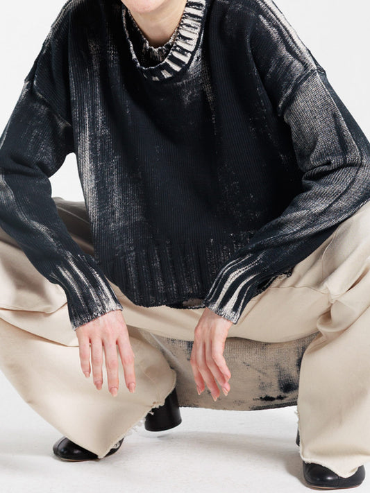 Serienumerica - 100% Cotton, Hand Finished Jumper