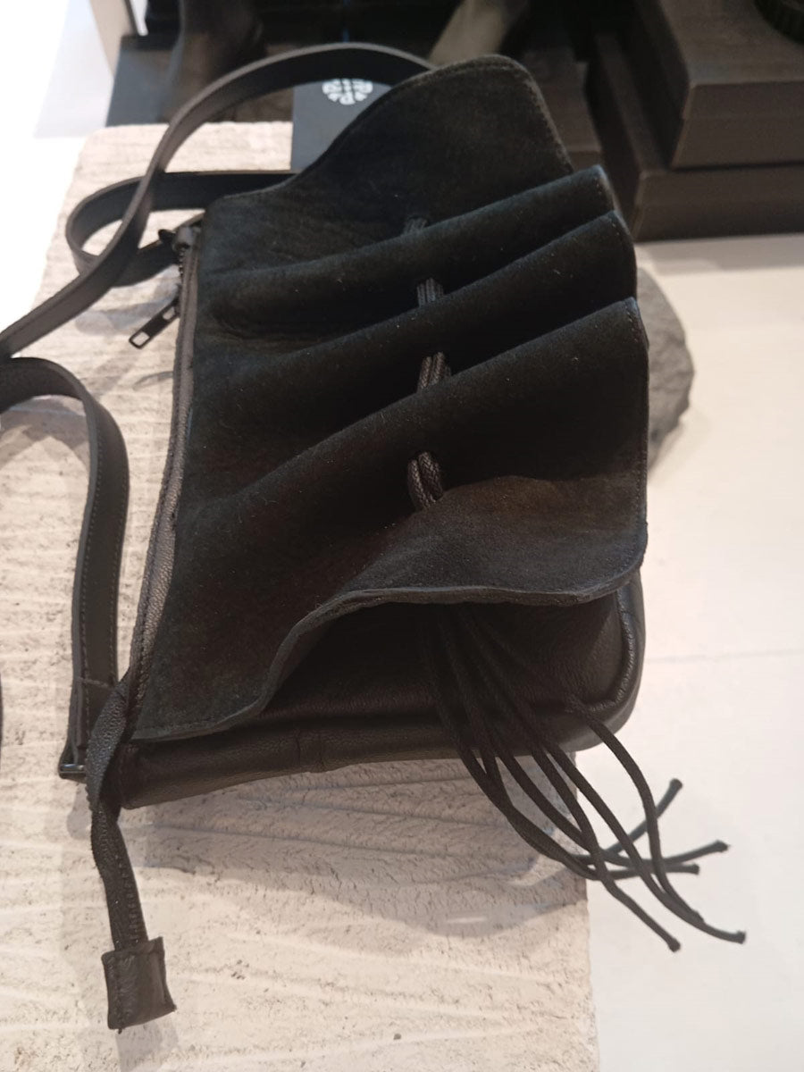Papucei - ‘M.Tomm’ Black Leather & Suede Bag
