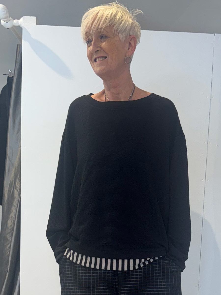 Urban (Ut265m) - Ribbed Contrast-Hem Top