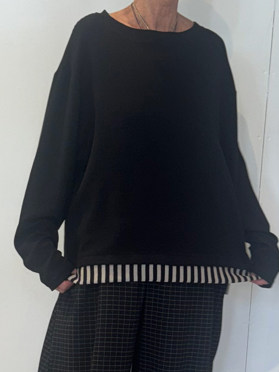 Urban (Ut265m) - Ribbed Contrast-Hem Top