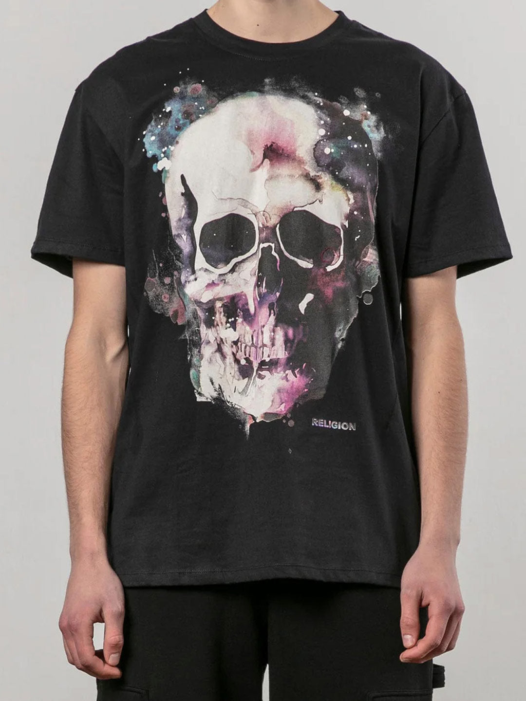 Religion Watercolour Skull Tshirt