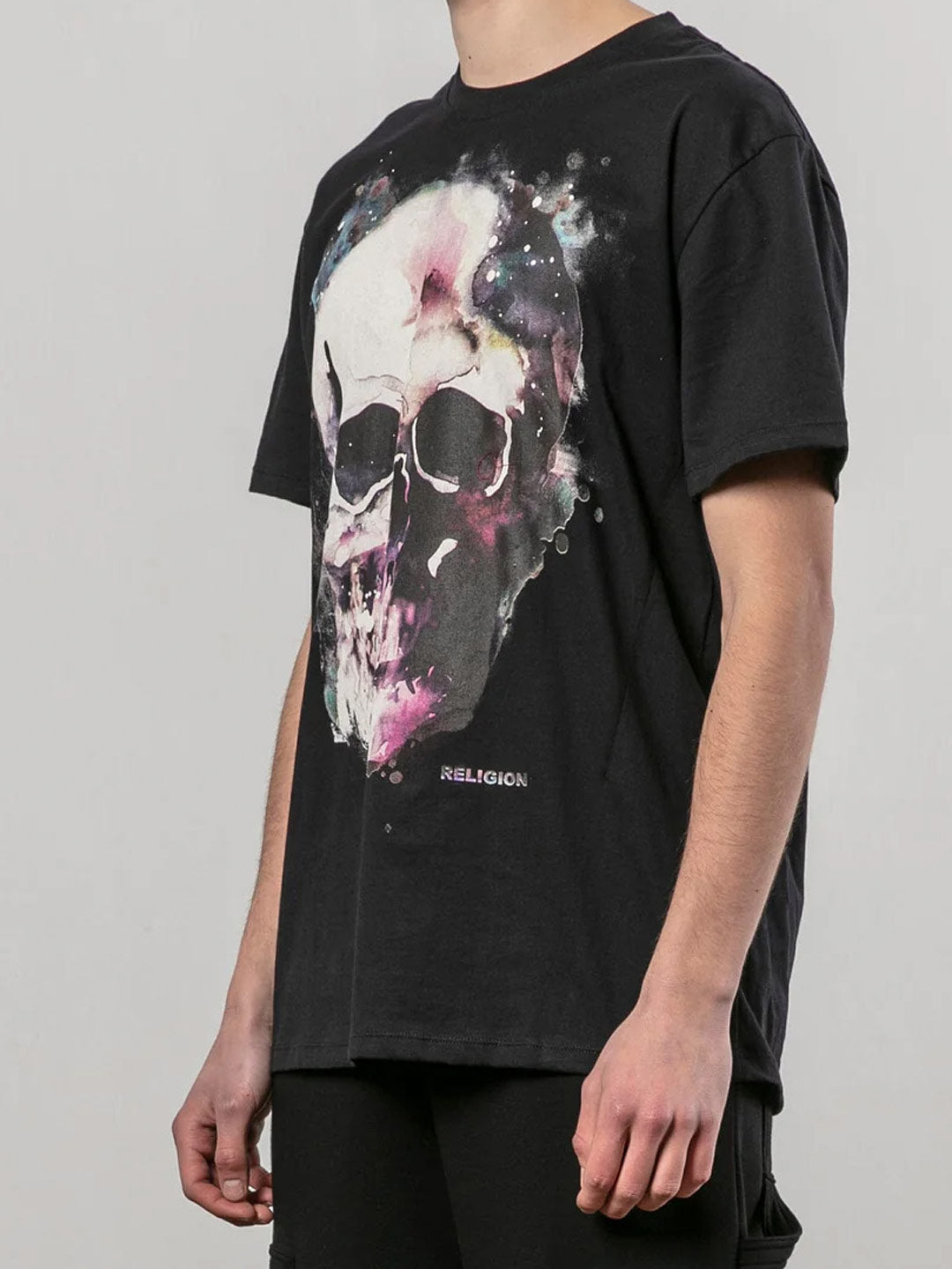 Religion Watercolour Skull Tshirt