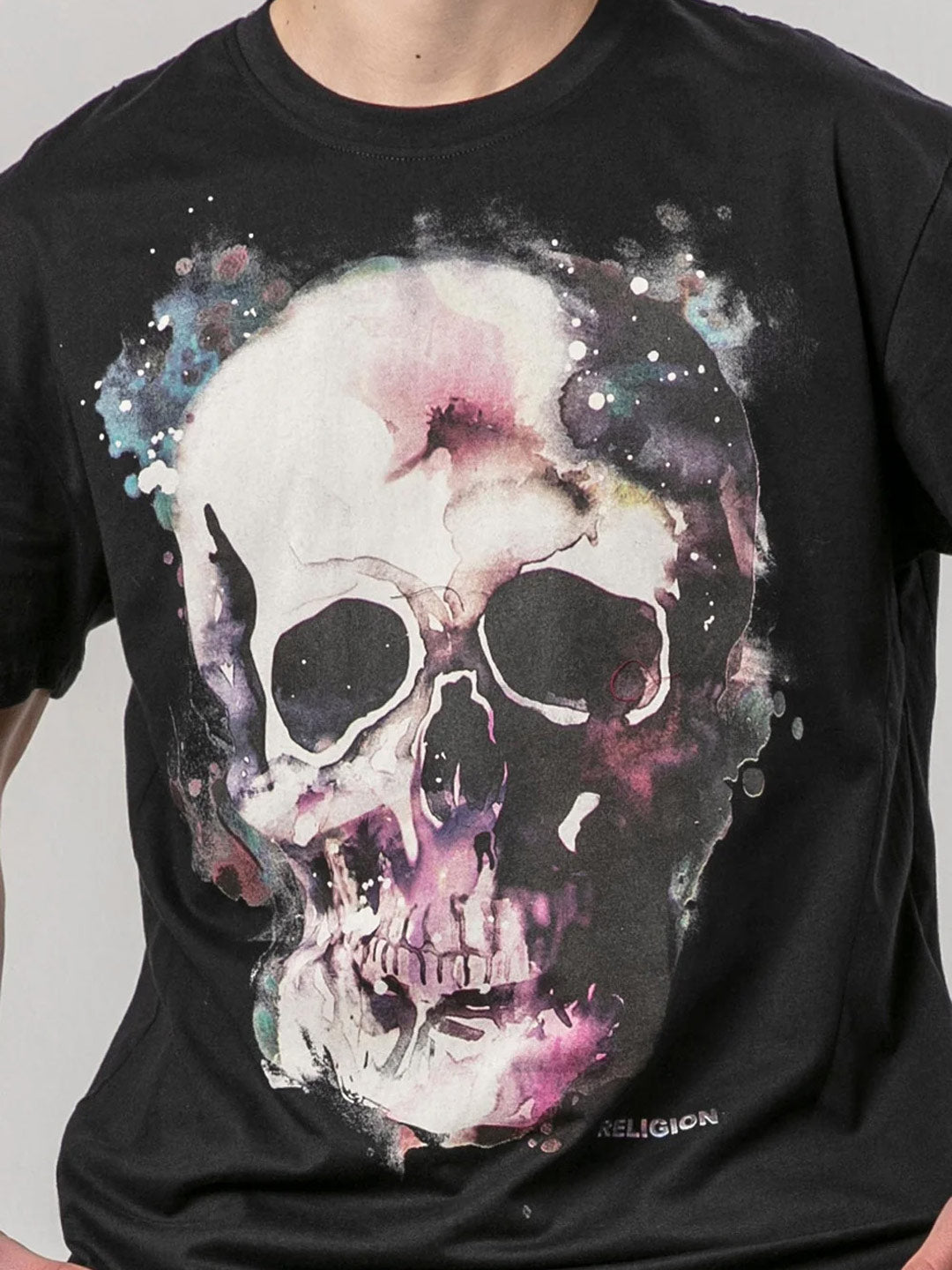 Religion Watercolour Skull Tshirt