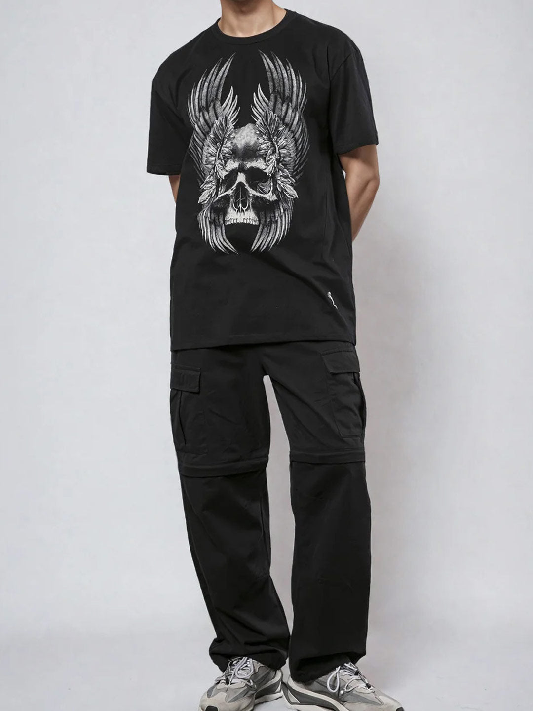 Religion Wings Skull Tshirt