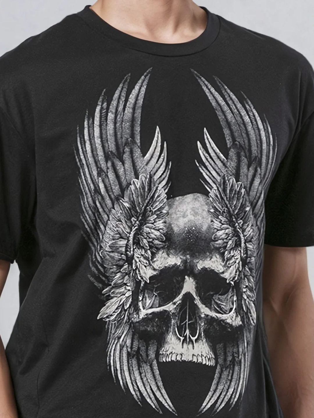 Religion Wings Skull Tshirt