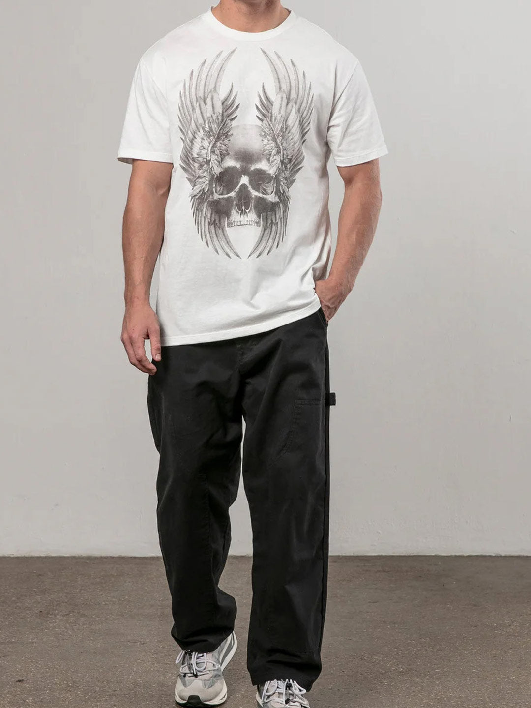 Religion Wings Skull Tshirt