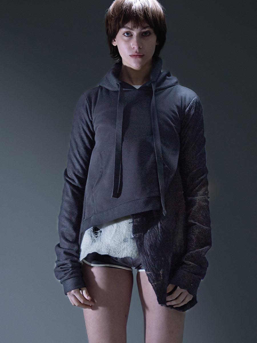 Yeung Chin "Cyt 302" Mixed wool felted hooded top