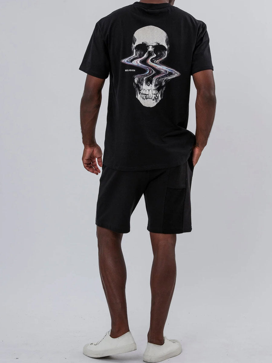 Religion Distorted Skull Tshirt