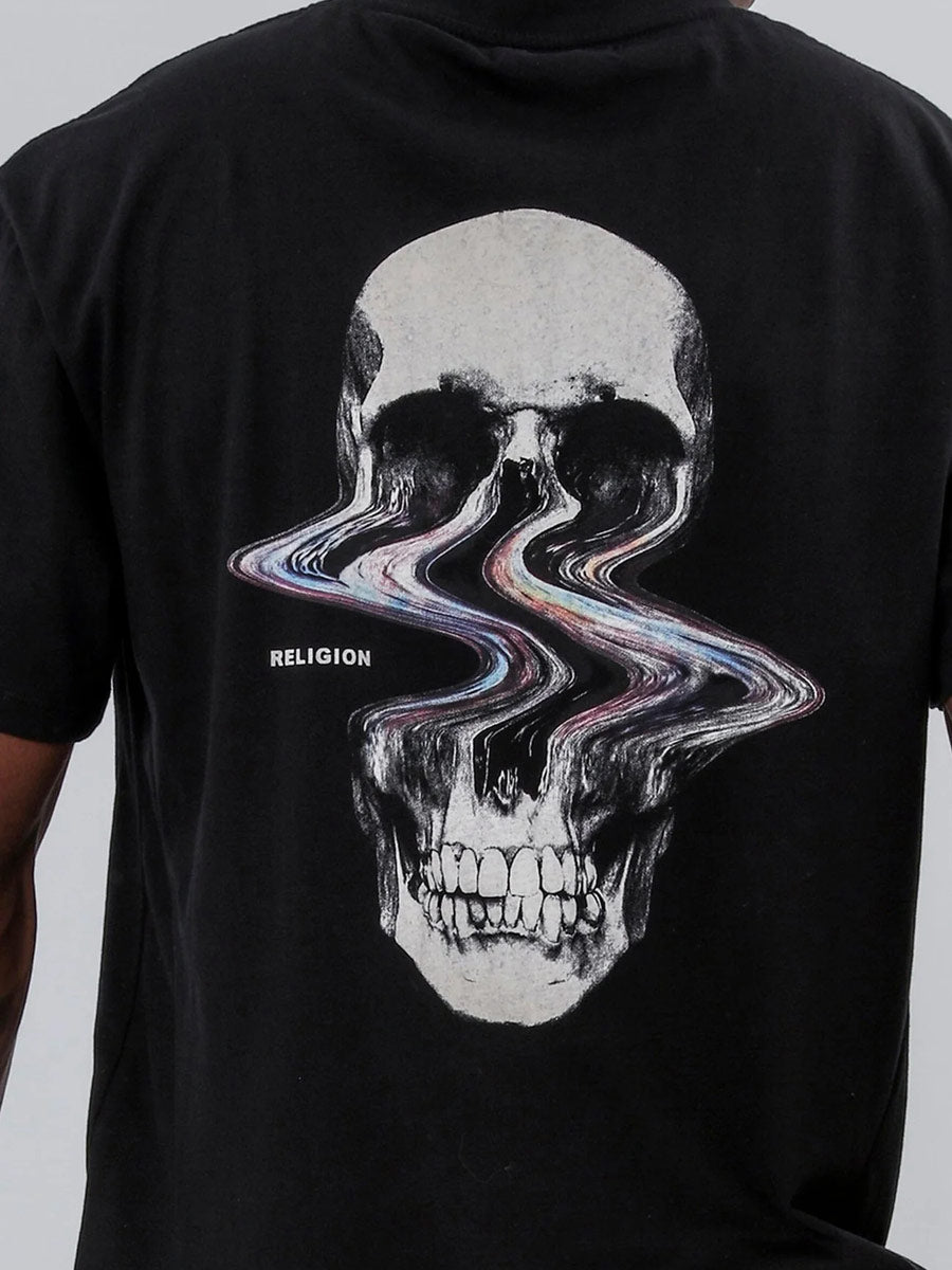 Religion Distorted Skull Tshirt