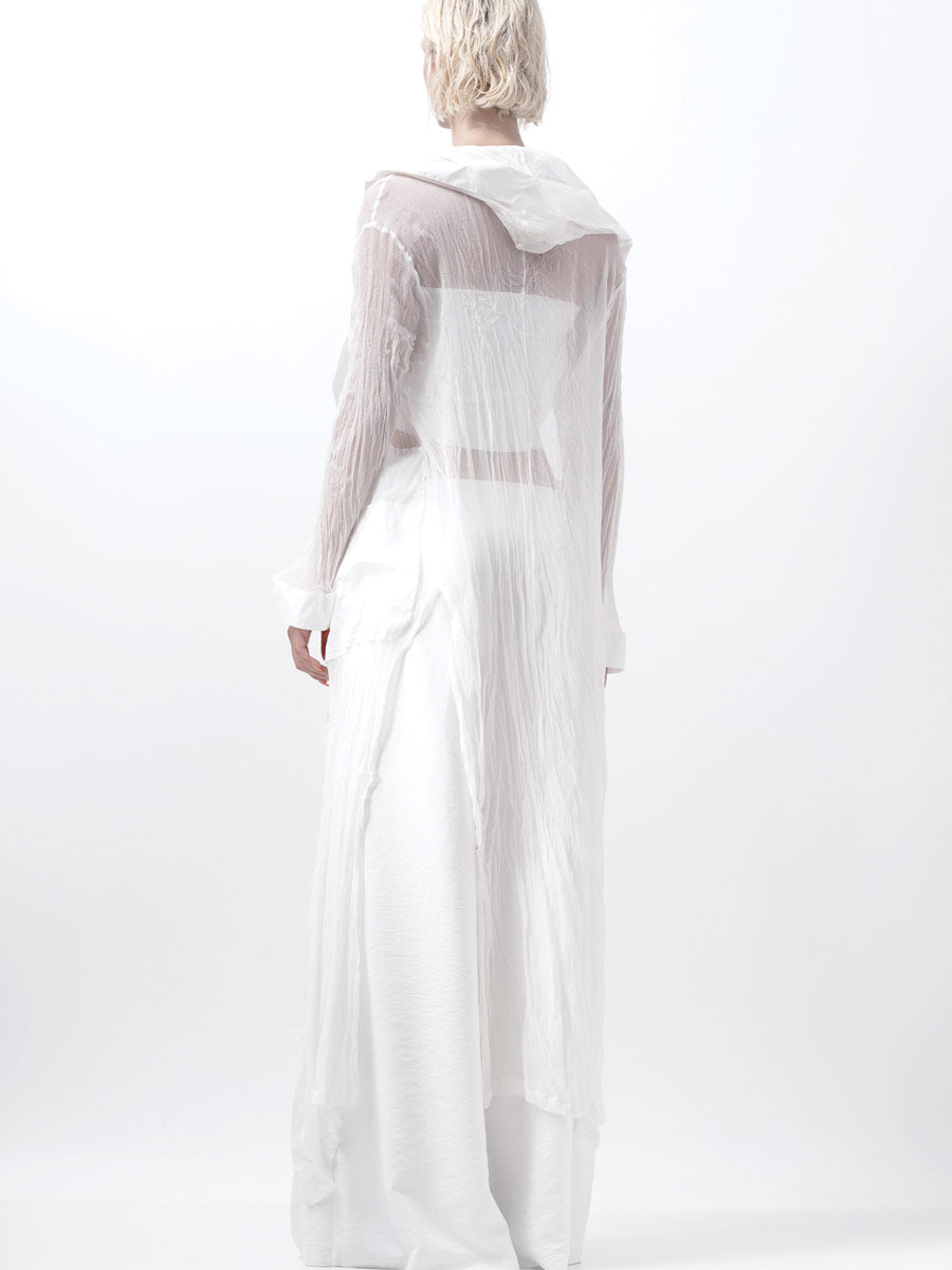Xenia - Hrid - 100% Silk Hooded Coat