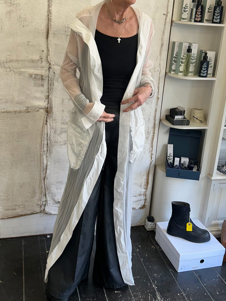 Xenia - Hrid - 100% Silk Hooded Coat