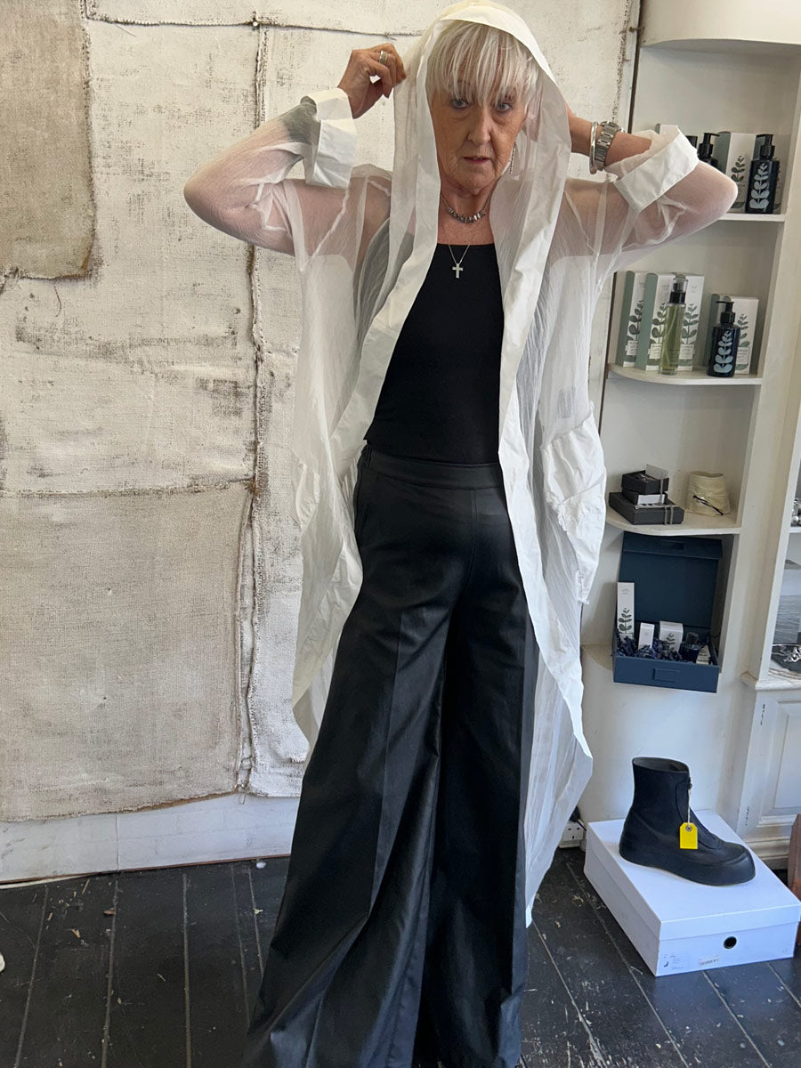 Xenia - Hrid - 100% Silk Hooded Coat