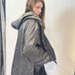 Igor Dobranic Hibiscus reversible jacket: patterned side view
