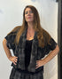 Front view of the Igor Dobranic Lotus grey checked waistcoat worn open