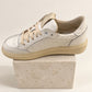 D-Fox White Leather Trainers — side profile