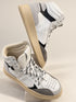 D Forest White and Grey High-Top Trainers — product view