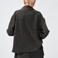 Kedziorek 5523k grey pinstripe jacket — back view