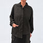 Kedziorek 5523k grey pinstripe jacket — front detail view
