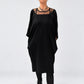 Kedziorek 5548 black dress with mesh neckline — main view