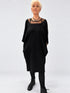 Kedziorek 5548 black dress with mesh neckline — main view