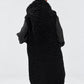Kedziorek 5551 black long textured gilet — back view