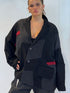 La Vaca Loca Contraluz reversible jacket, black patchwork front