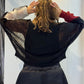 La Vaca Loca Intenso knit showing black and off-white texture