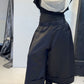 La Vaca Loca Onda black wide-leg trousers, front view