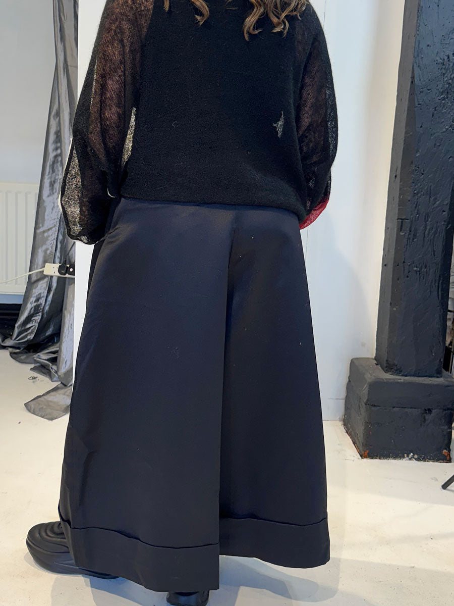 La Vaca Loca Onda trousers styled with a black sheer top