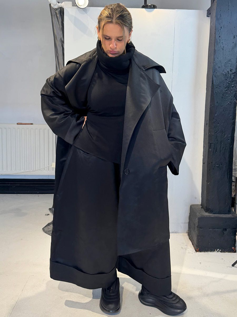 La Vaca Loca Resina oversized coat, full front view