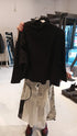 Moyuru 263672 abstract-detail cotton-blend top in black, garment reference view