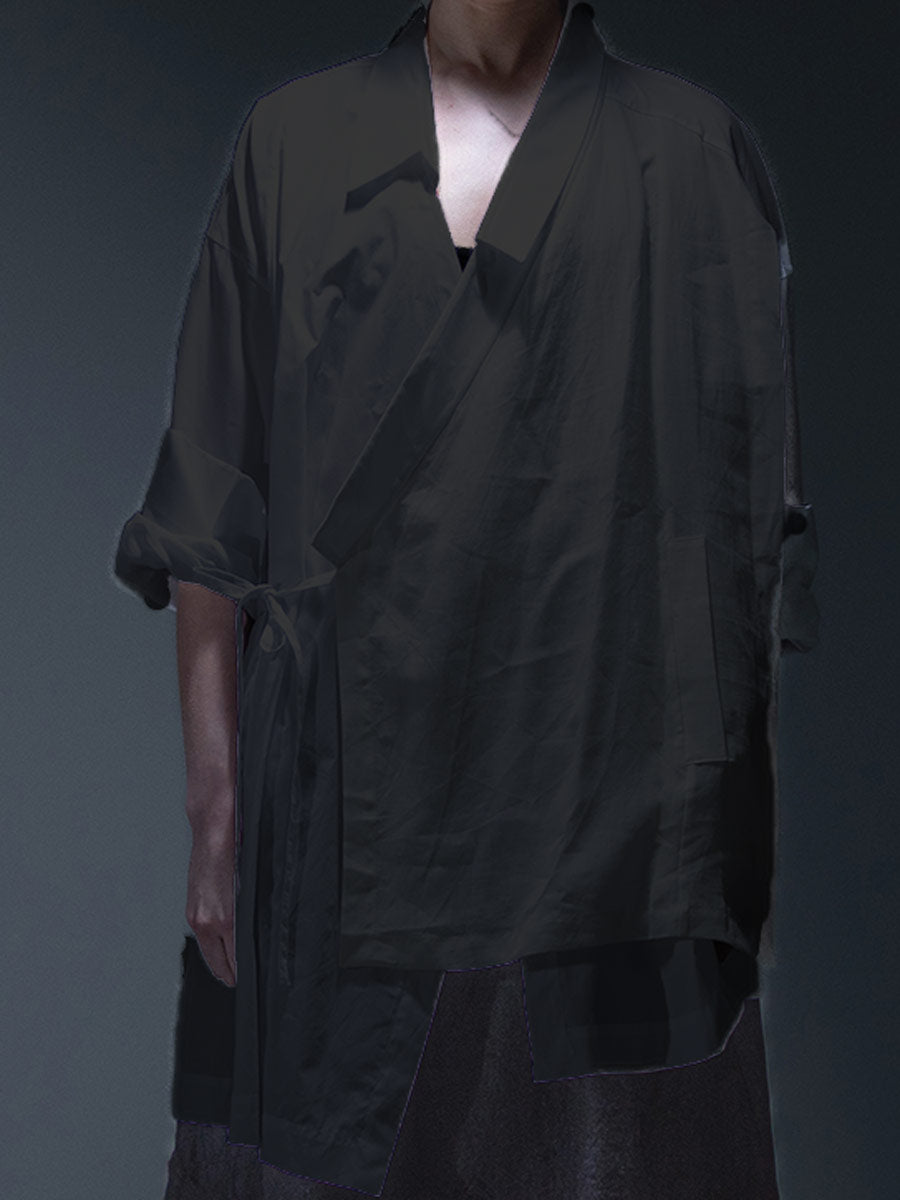 Yeung Chin "Cys 102" Double layer oversized shirt