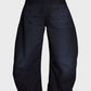 PLU Bubble Denim Trousers in dark blue, garment cut-out