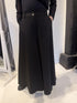 PLU Split Skirt wide-leg trousers in black, front view