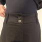 PLU Split Skirt wide-leg trousers in black, detail view