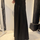 PLU Split Skirt wide-leg trousers in black, side view