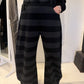 PLU Sweat Balloon trousers in stripe, front view